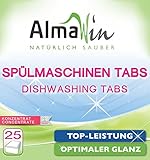 Ecocert AlmaWin Spülmaschinen Tabs extra stark 25 Tabs vegan, Ecocert
