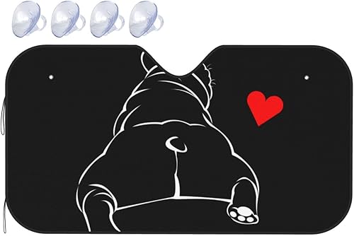 Parasol para parabrisas de automóvil para parabrisas de automóvil (bulldog francés y cachorro) disponible en Yaxa El Salvador