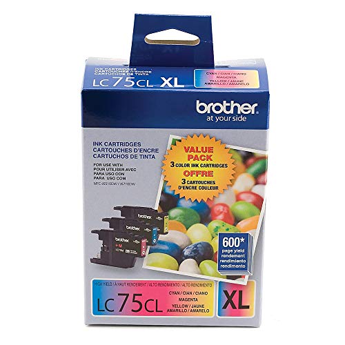 Discount Brother Genuine High Yield Color Ink Cartridge, LC753PKS, Replacement 3 Pack Color Ink, Includes 1 Cartridge Each of Cyan, Magenta & Yellow, Page Yield Up To 600 Pages/Cartridge, LC753PKS Popular Brother Genuine High Yield Color Ink Cartridge, LC753PKS, Replacement 3 Pack Color Ink, Includes 1 Cartridge Each of Cyan, Magenta & Yellow, Page Yield Up To 600 Pages/Cartridge, LC753PKS