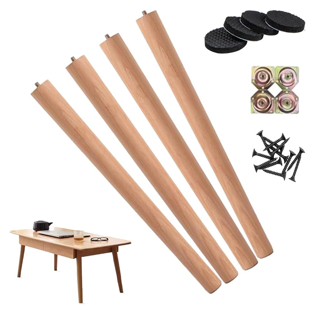 Patas de madera para mesas y salones nórdicos que transforman la decoración de su hogar