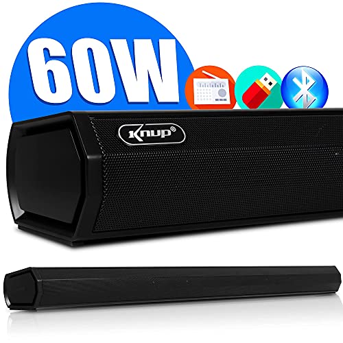 Soundbar Home Theater Caixa de Som Bluetooth 60w RMS com Efeito Cinema Entrada HDMI Arc, Entrada Òpt