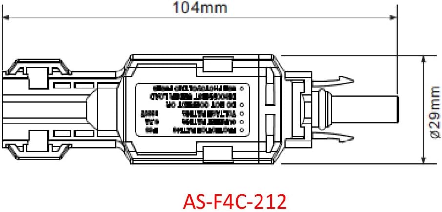 ASOLAR 10 Packs PV in-line Fuse Holder F4C-212-1038 15A or 20A 1000v with Male/Femal Connector Solar Connector (Dimension 29mmX118mm) with Fuse(dimesion 10X38mm) Solar Fuse Holder UL Listed (15A)