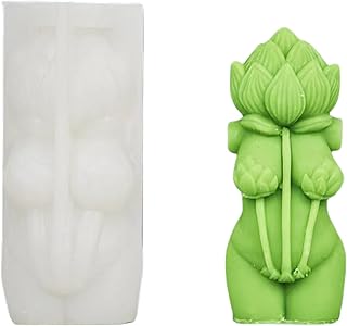 Candle Molds,Human Body Candle Molds Rose Mushroom Body Silicone Mould Plaster Molds Handmade Scented Candle Molds Ornament Molds