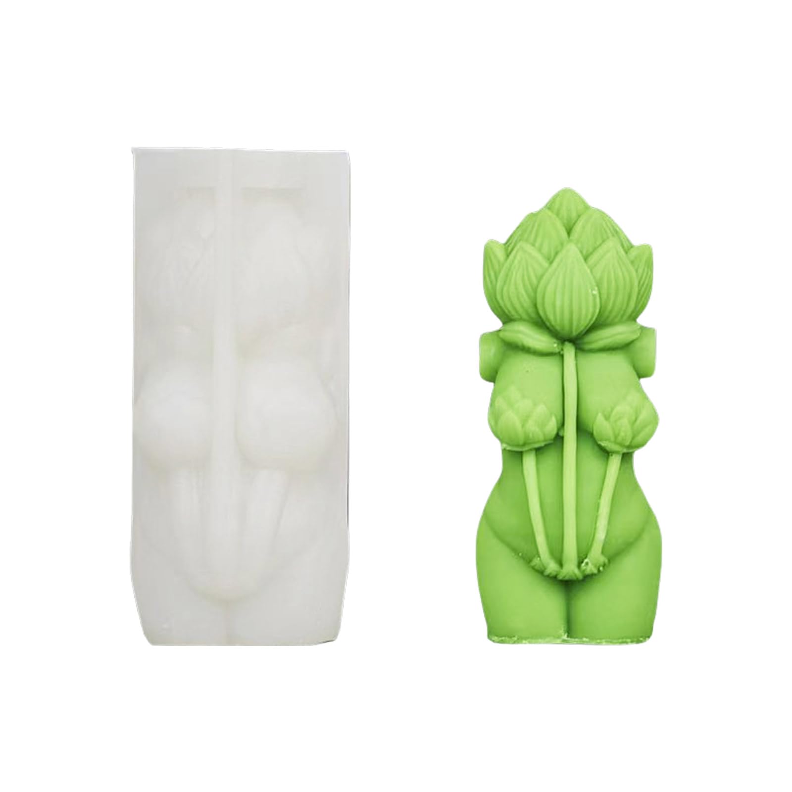 X-Institute Rose Mushroom Body Silicone Molds Ornament Castings Craft Supplies Plaster Human Silicone Human Plaster Epoxy Resin