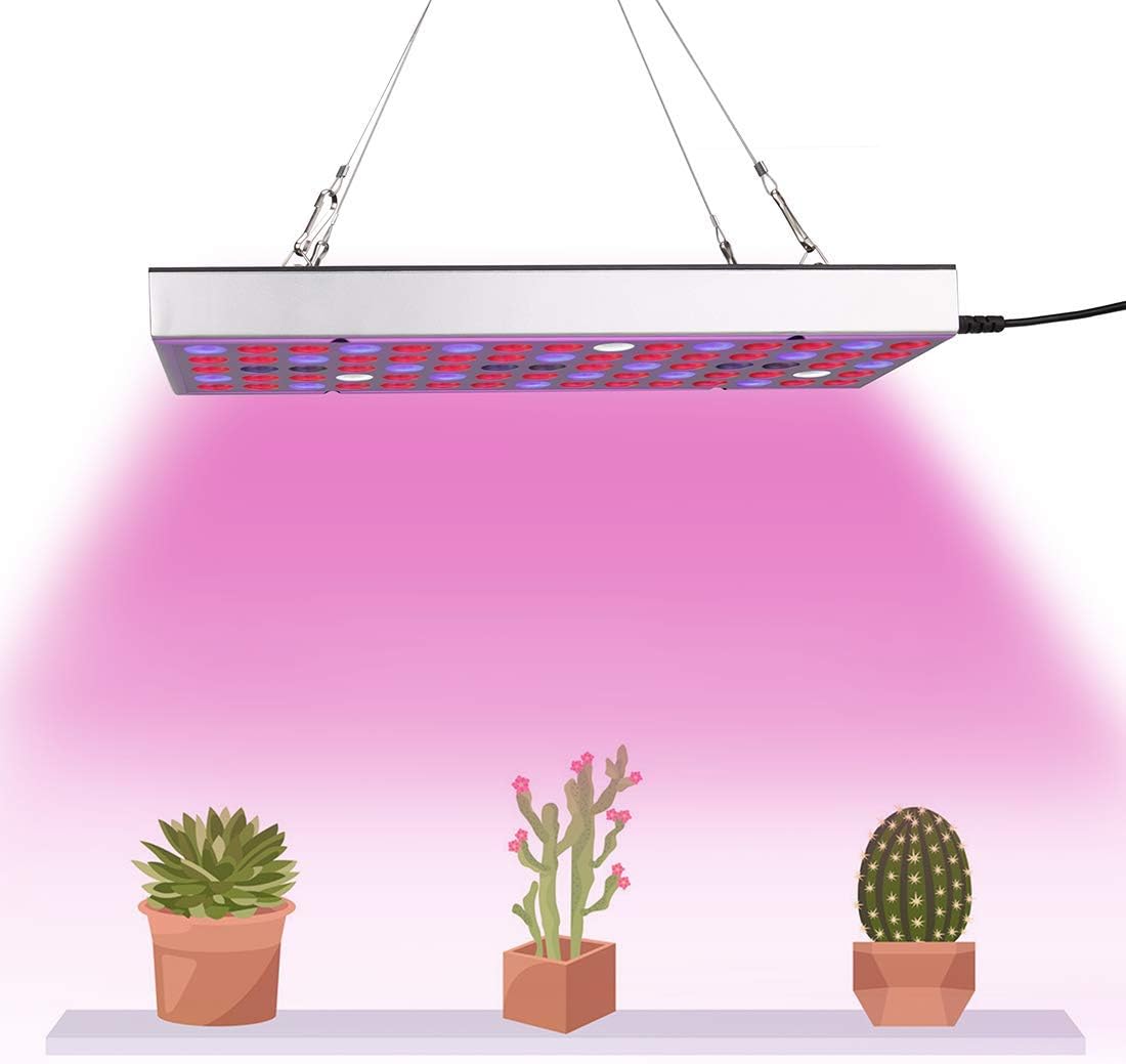 Grow Light for Indoor Plants Full Spectrum Panel Plant Lights LED Grow Lamp for Hydroponics Greenhouse Vegetable and Flower