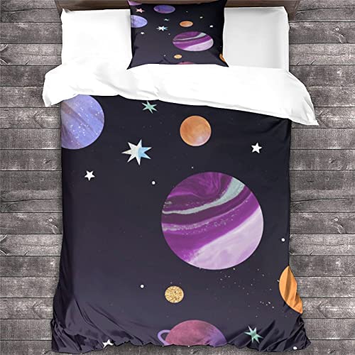 Parures de lit galaxie 3D microfibre de qualité supérieure
