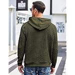COOFANDY Mens Hoodies Pullover Casaul Long Sleeve Drawstring Waffle Knit Hooded Sweatshirt with Kanga Pocket - Image 4