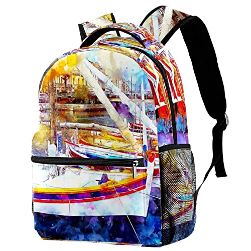 Sac à dos léger femme avec imprimé lion original pour étudiante Couleur 8