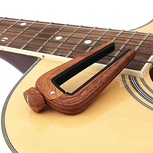 WGOEODI Capo de Guitare à Grain de Bois, Pince à Changement Rapide en Alliage de Zinc réglable, Kaki foncé - Les Beatles, Paul McCartney, John Lennon, RIngo Starr, George Harrison WGOEODI Capo de Guitare à Grain de Bois, Pince à Changement Rapide en Alliage de Zinc réglable, Kaki foncé – Image 6
