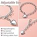 FindChic Customized Heart Locket Bracelet for Women with Picture Women Stainless Steel Mother Bracelets Adjustable Photo Printing Chunky Cable Chain Bracelet Best Friends Jewelry