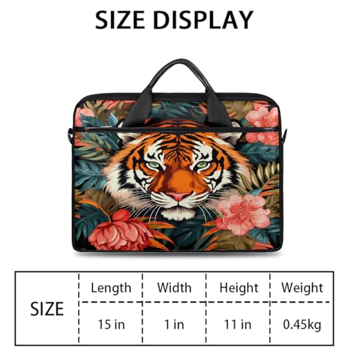 Bolso para laptop 15 pulg tropical con correa ajustable miniatura 2