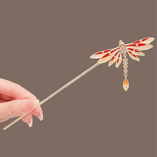 Miniatura 4 de Palillos de metal vintage para el cabello, horquillas chinas, horquillas, palillos para mujer, versátiles e ideales para cualquier ocasión,