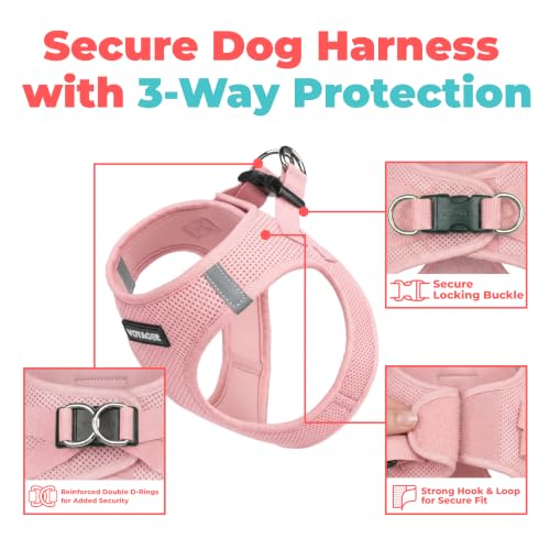 Image of Voyager Step-in Air Dog Vest Harness - Pink, XXX-Small