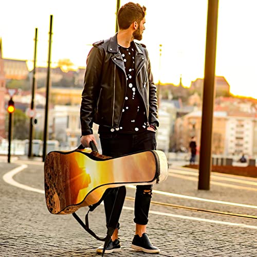 Hondank Housse de transport étanche pour guitare avec bandoulière réglable Motif paysage et coucher de soleil… - Les Beatles, Paul McCartney, John Lennon, RIngo Starr, George Harrison Hondank Housse de transport étanche pour guitare avec bandoulière réglable Motif paysage et coucher de soleil… – Image 7