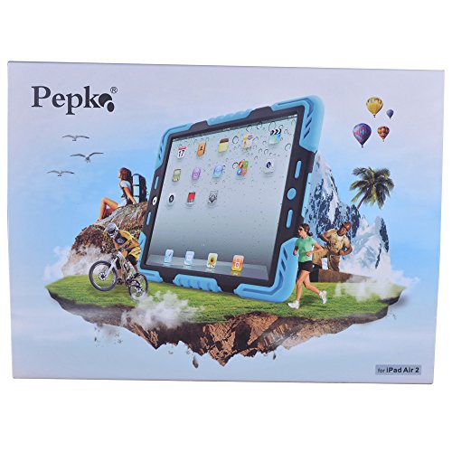 Pepkoo PARTS Hot Newest Pepkoo Ipad 6 / Ipad Air 2 Case Silicone Plastic Kid Proof Extreme Duty Dual Protective Back Cover thumb #5