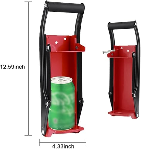 Miniatura 8 de Trituradora de latas, adecuada para latas de aluminio de 12 oz y 16 onzas, latas de soda, latas de cerveza, etc., herramienta de reciclaje