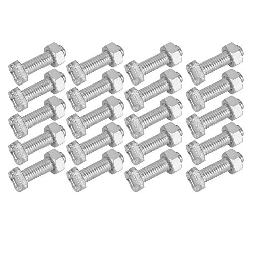 Nimomo 20 Set Hex Bolts and Nuts - Image 2