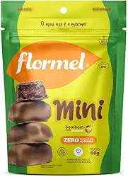 Mini Bombom com Banana FLORMEL Zero Açúcar 60 Gramas