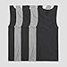 Fruit of the Loom Mens 5 Pack A-Shirts - Black and Gray, Medium, Assorted