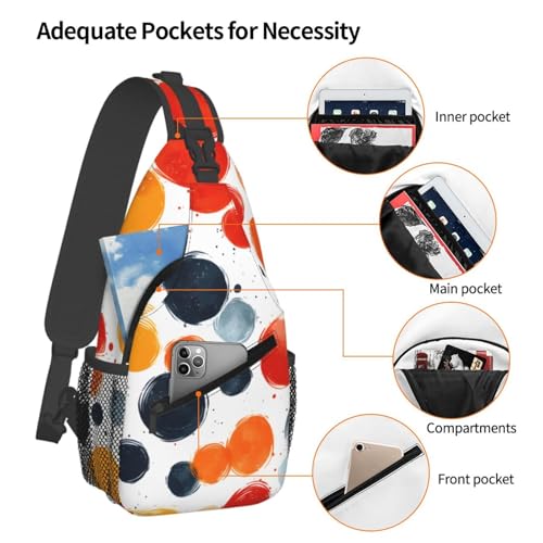 Bolso bandolera colorido para mujer y hombre, ligero y ajustable miniatura 4
