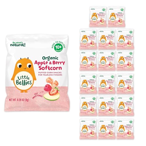 Little Bellies Organic Apple & Berry Softcorn Baby Snack