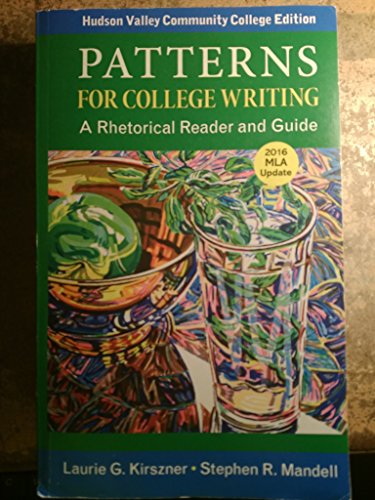PATTERNS FOR COLLEGE WRITING- HVCC CUSTOM ED W/... 1319145140 Book Cover