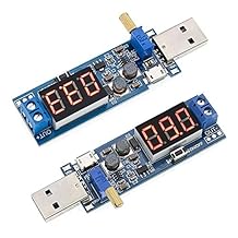 2PCS USB Buck Boost Converter Adjustable Step UP Step Down Power Supply Module Voltage Regulator DC-DC 5V to 3.3V 9V 12V 18V 24V