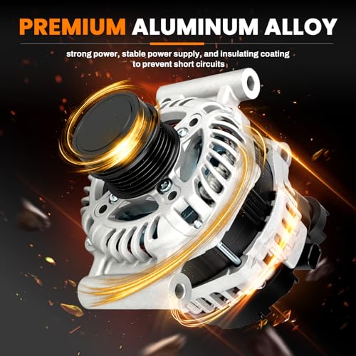 Image of 13506528 Altemnator 130A Compatible with Cruze 2016-2019 1.4L L4, Malibu 2016-2020 1.5L L4, 5-Groove Decoupler Pulley, Replace 44002N, A005TV0184ZC, 13534118, A005TV0181ZC,13513504