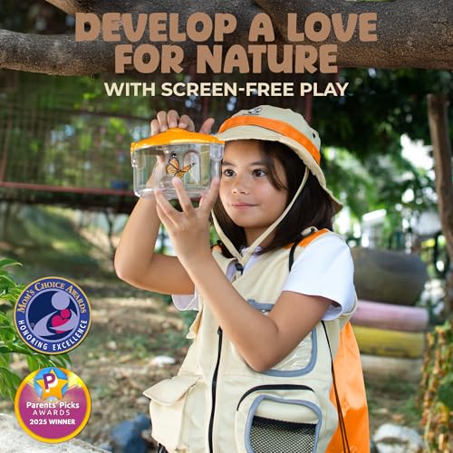 Image of Kids Explorer Kit with Safari Vest & Hat for 7-12 Year Old Boys & Girls | Cute Dress-Up Zookeeper Costume & Safari Costume for Boys & Girls - Included Adventure Guide & Scavenger Hunt