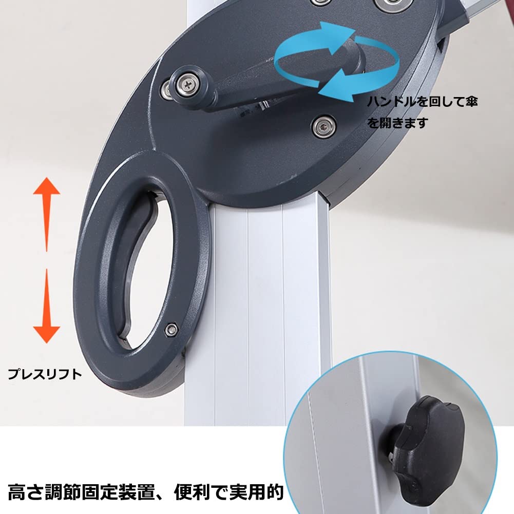 Amazon.co.jp: アルミ製 ガーデンパラソル ハンギングパラソル 300 
