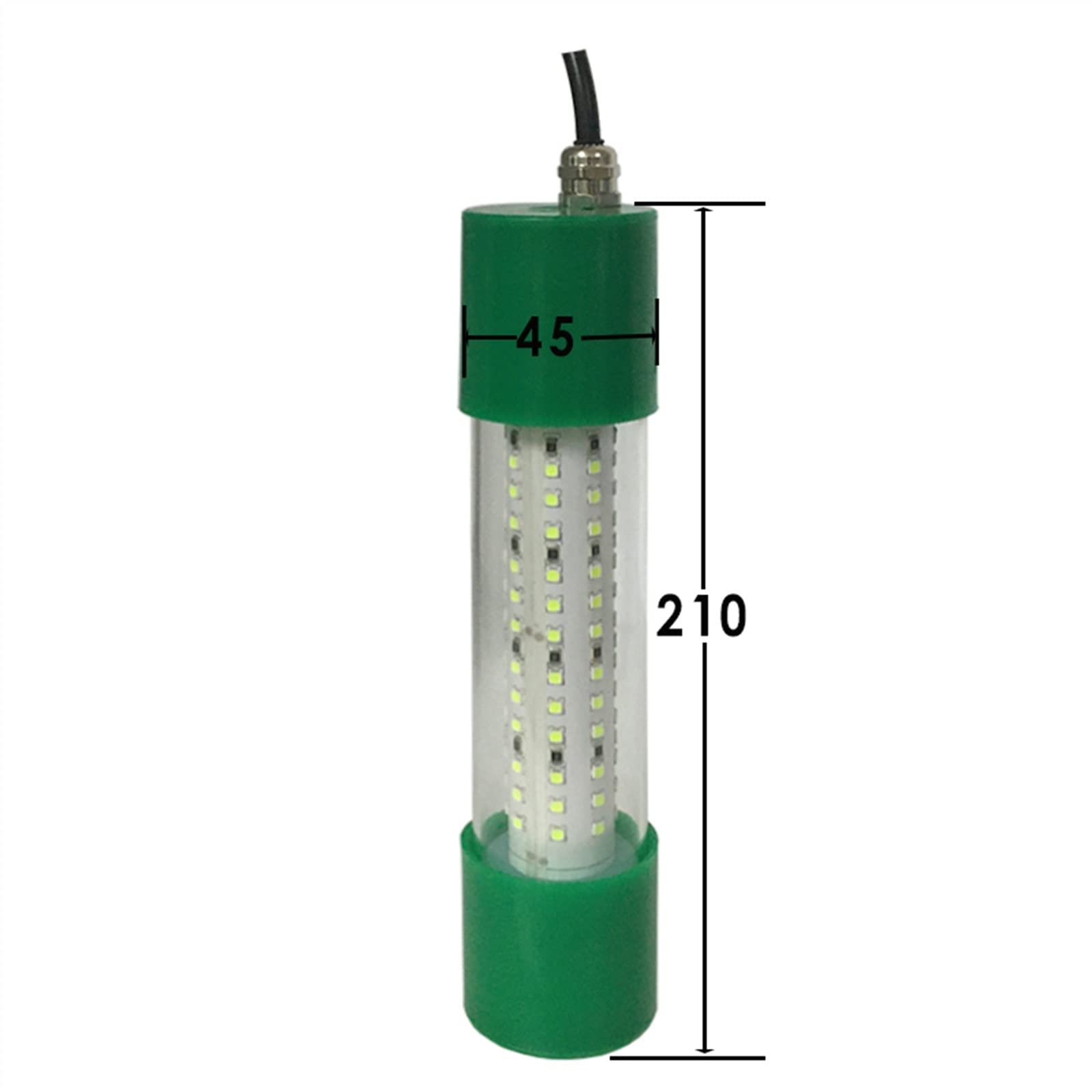 Eclairage Piscine Lumière de pêche sous-marine 80W/100W bateau de pêche 12V IP68 lampe de pêche Submersible à chute profonde LED lumière de pêche sous-marine Lampe LED Submersible ( Color : White , Si