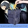 ZZBHFAS Car Bin Hanging Trash Can for Suzuki Alto 1979-2021 HA, Leakproof Waterproof Waste Container, Hanging Rubbish Bin with Vinyl Interior, Side Mesh Pockets for Small Items #1
