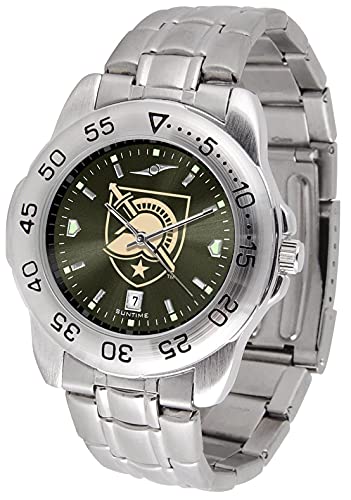 Image of SunTime Men's NCAA Team Sport Watch, 20mm Stainless Steel Strap, Reflective Shiny Dial with Date