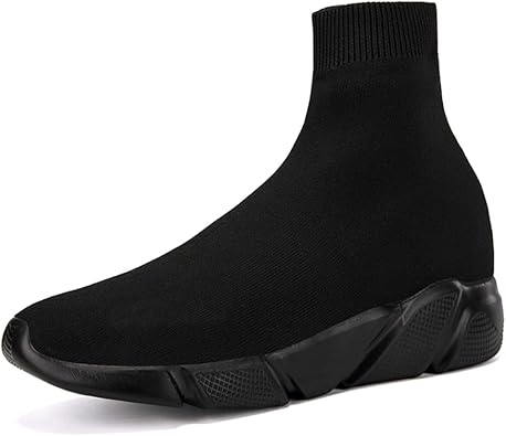SUNROLAN Fashion Sneakers for Men Lightweight Athletic Running Shoes Breathable Walking Sock Shoes