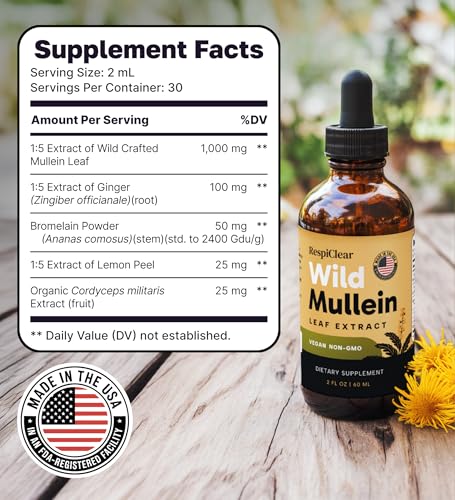 RespiClear All-Natural Mullein Drops