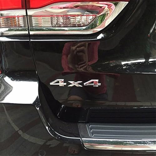 Image of Chrome 4X4 Auto Car Logo Decal Emblem Sticker for Dodge Ford Truck for Jeep Grand Cherokee Wrangler Compass Exterior Accessories