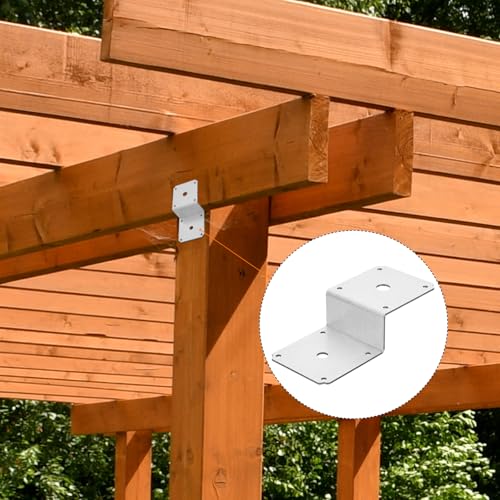 Support en Z de fixation en acier avec équerre double angle argenté x10