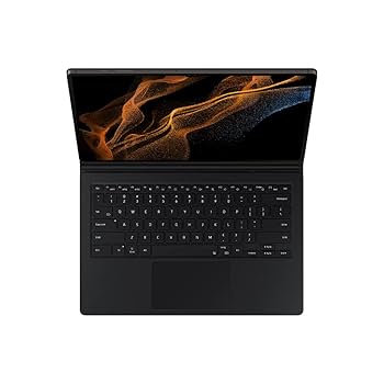 キーボード Galaxy TabS8 Ultra Book Cover Keyboard Samsung Galaxy Keyboard Cover Black - Works with Tab S8