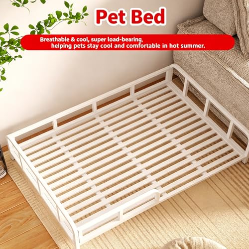 Lit durable pour chien et chat en acier au carbone noir