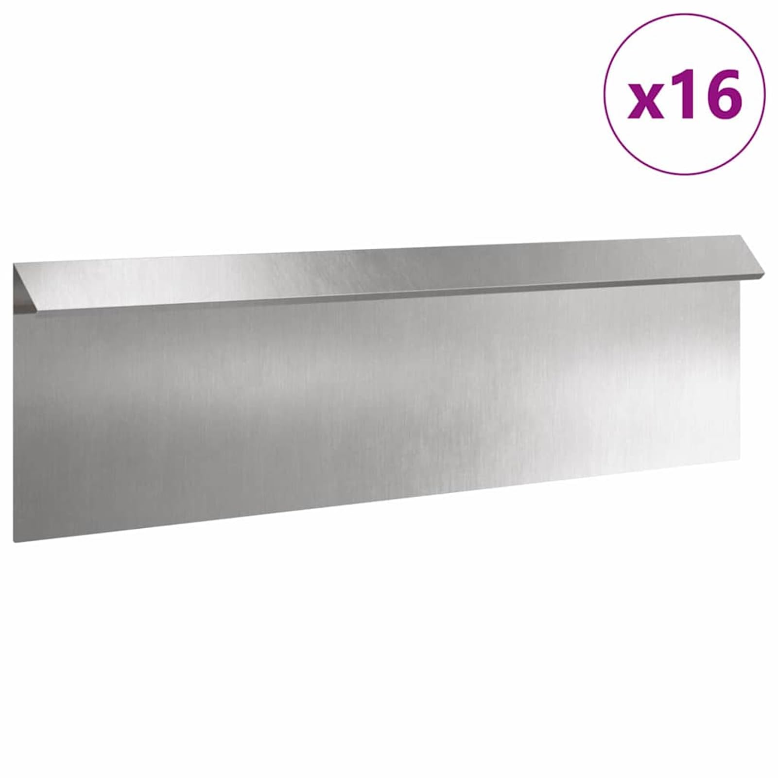 Gecheer Schneckenzaun, Metall Schneckenschutz 100 x 3,5 x 25 cm Edelstahl für Garten und Terrasse