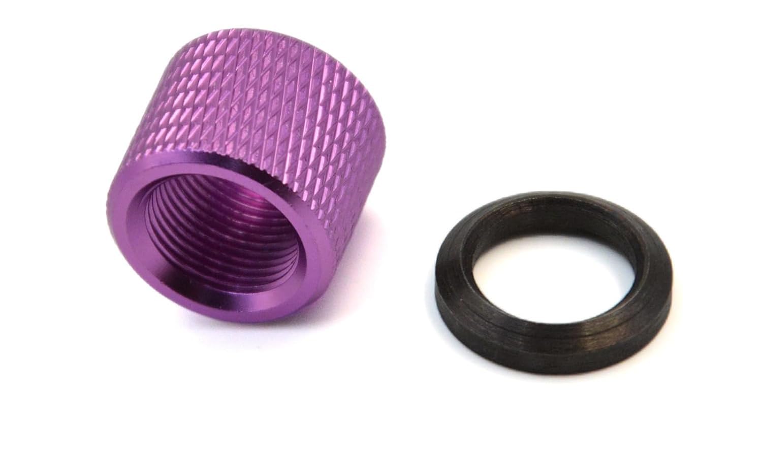 Purple Color Aluminum 6061 T6 1/2''x 28 Thread Protector 1/2''-28 Thread
