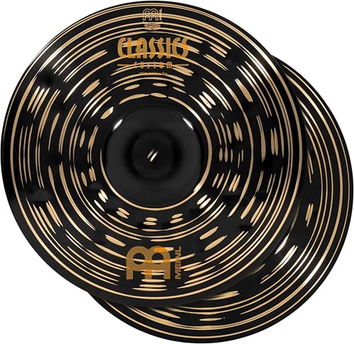 Hihats foncés Meinl Classics Custom Dark 13 pouces forgés avec précision en Allemagne
