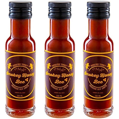 Mexican Tears® - Smokey Honey Bee 3er-Pack, scharfe Sauce aus Chipotle Chilis und edlem Honigessig Cover