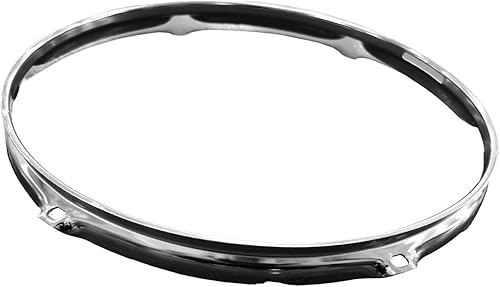 Aro de tambor de bateador de tambor, accesorio musical de acero de repuesto resistente de 6 agujeros, aro de instrumento de percusión para