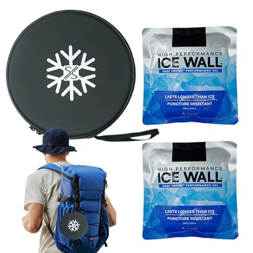 Demsyeq Head Ice Pack Under Hat - Casco portátil con inserto fresco, almohadilla de refrigeración reutilizable para casco de bicicleta para deportes al aire libre, ciclismo, correr, camping