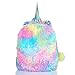 Plüsch Einhorn Rucksack,WolinTek Mini Einhorn Rucksack, niedlich Plüsch Einhorn Rucksack für Mädchen Schultasche Reisetasche Mädchen Rucksäcke Geschenke