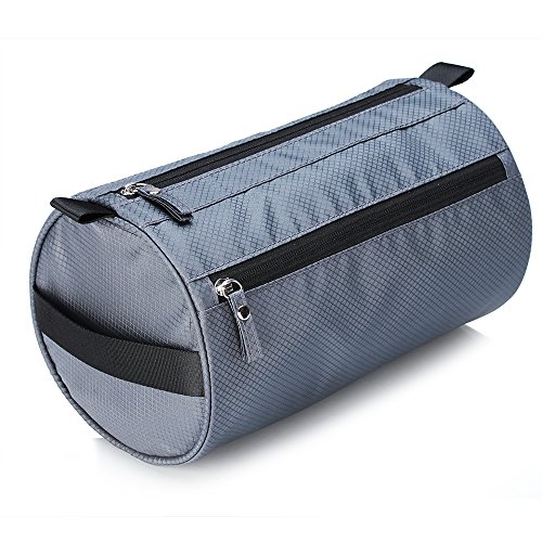 Travel Toiletries Kits Essentials Bag Shaving Dopp Kit Travel Packing Organizers for Toiletries Gray