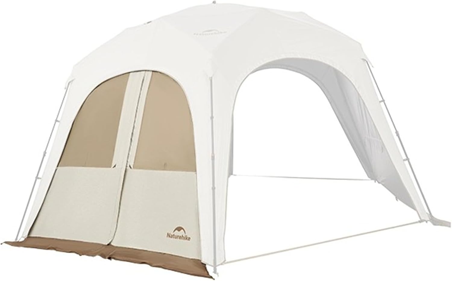 Naturehike Quarter/Hexagonal Camping Tent Canopy Sun Shade,Outdoor Tent for Camping,Fishing,Picnics, Canopy Available with Ground Cloth,Door Curtains,Tent Connector(Door Curtain, Large)