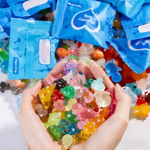 Cuteseven 100 Pcs Glow Animal Mystery Bags