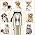 Dog Clippers with Strong Power for Thick Coats Heavy Duty Dog Grooming Kit, Quiet Cat Clippers with 8 Comb Guides and Accessories